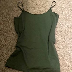 Dark green tank
